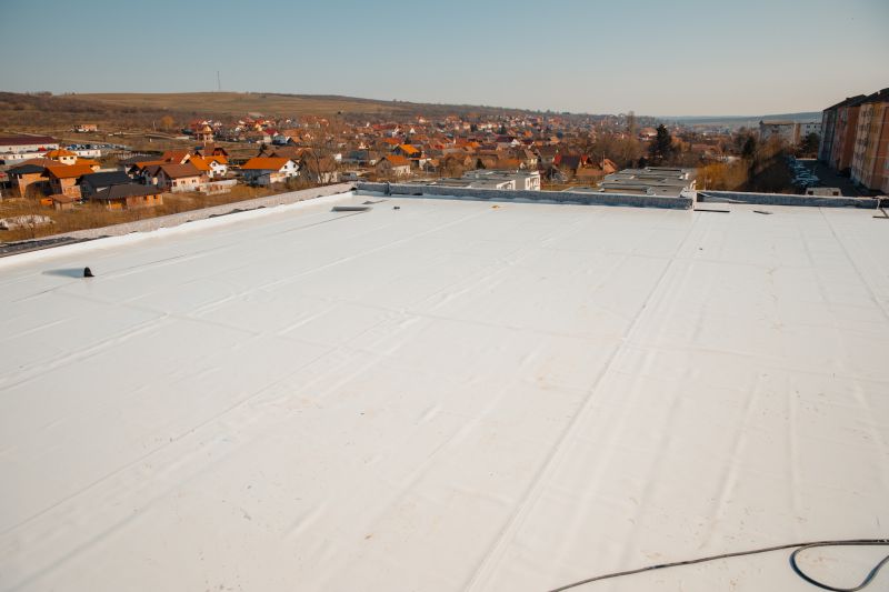 Clean Rubber Roof with Bright Surface